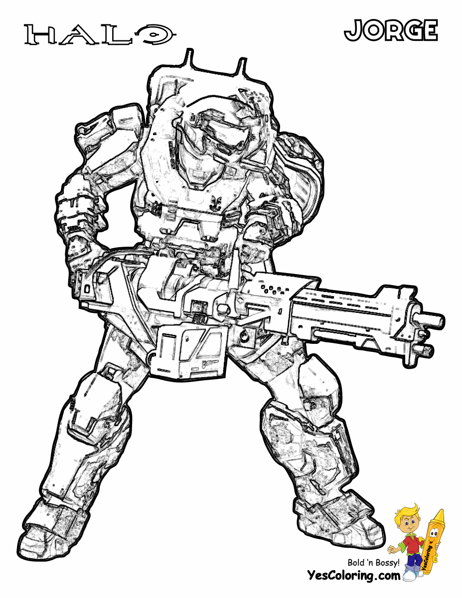Halo coloring #2, Download drawings