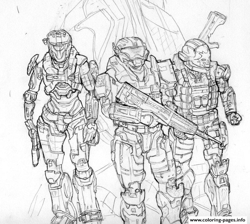 Halo coloring #8, Download drawings