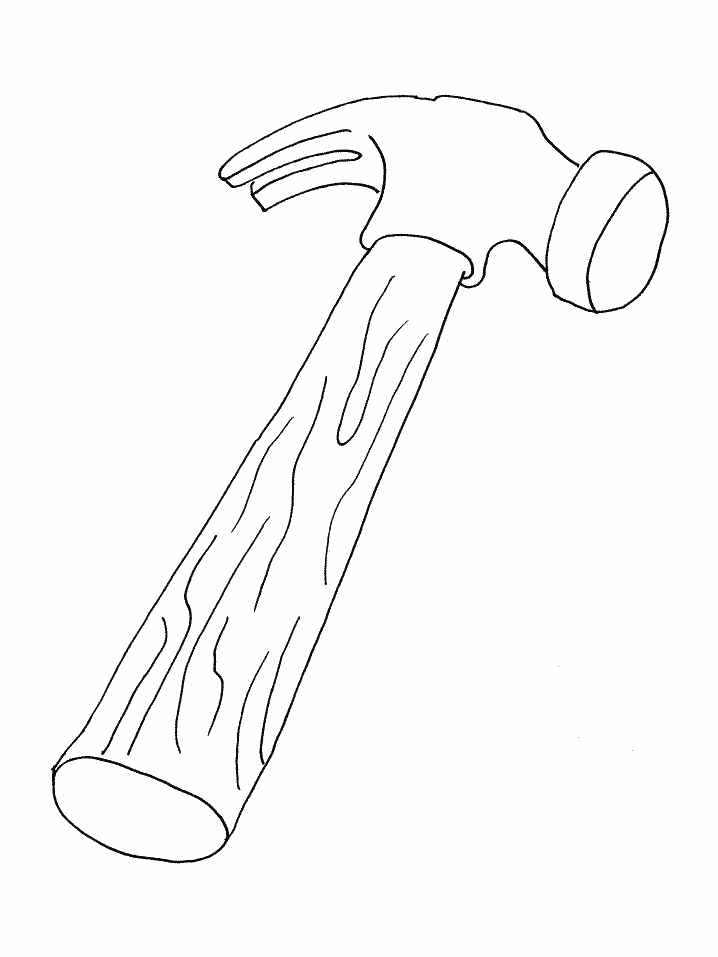 Hammer coloring #10, Download drawings