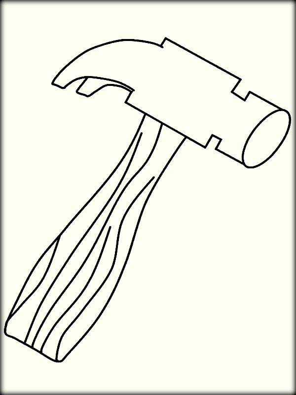 Hammer coloring #7, Download drawings