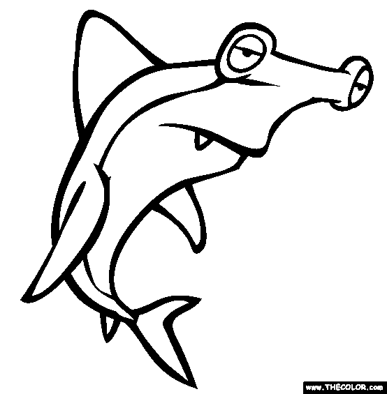 Hammerhead Shark coloring #15, Download drawings