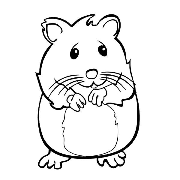 Hamster coloring #17, Download drawings