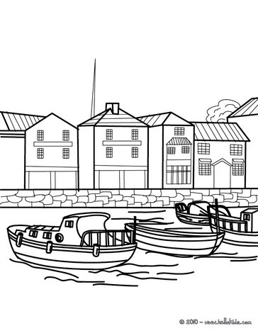 Harbor coloring #17, Download drawings
