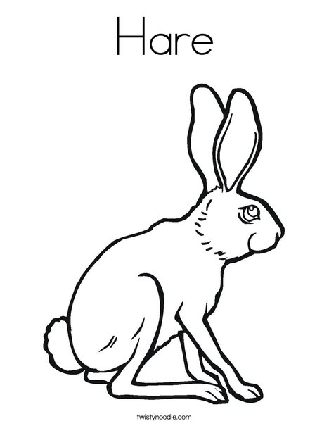 Hare coloring #20, Download drawings
