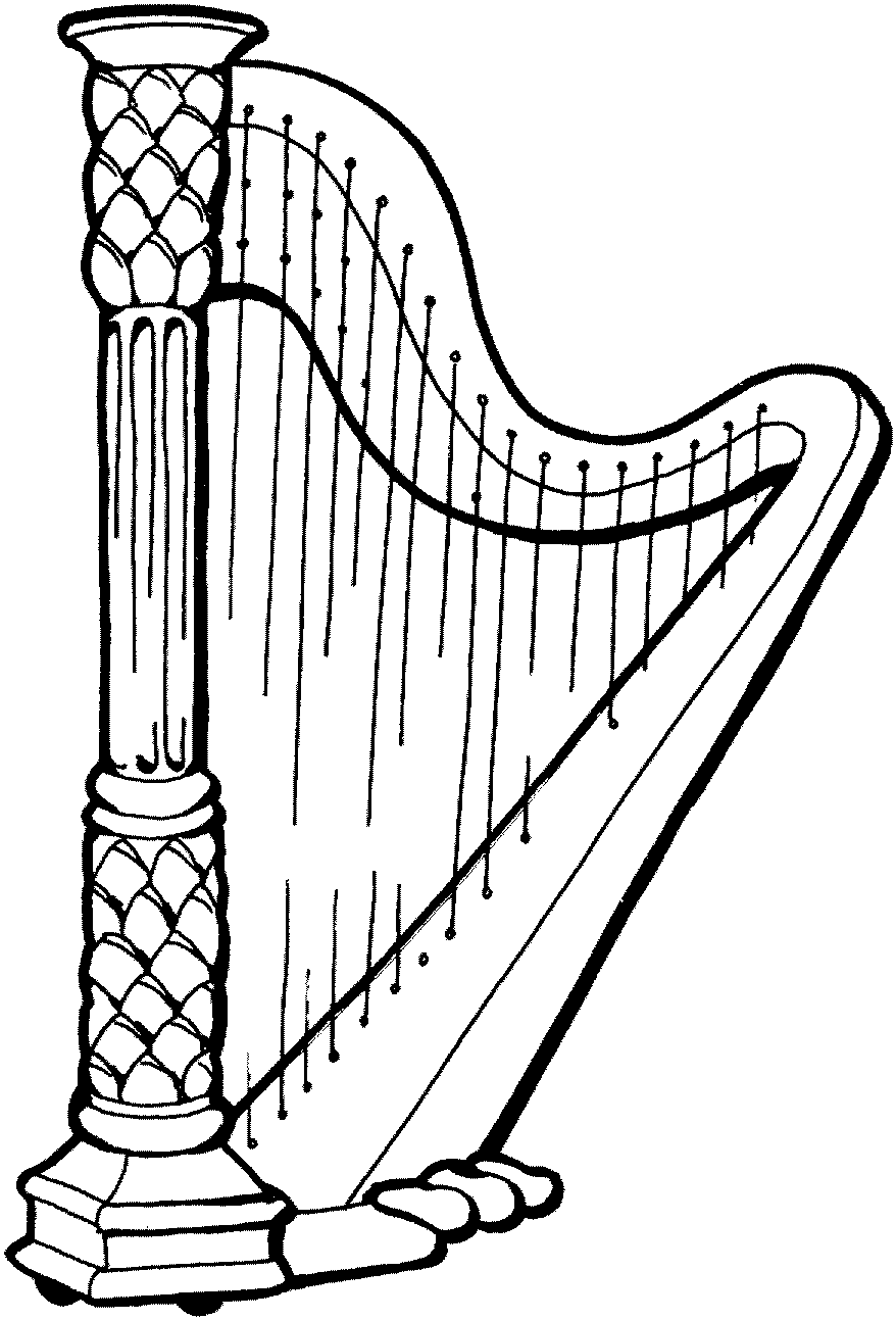 Harp clipart #5, Download drawings