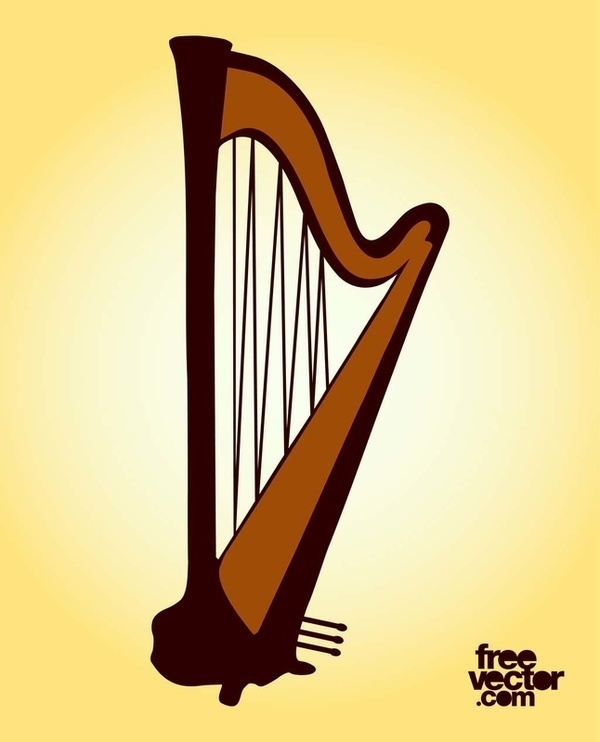 Harp clipart #4, Download drawings