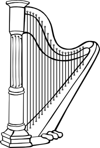 Harp clipart #17, Download drawings