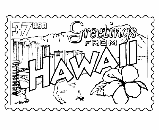 Hawaii coloring #20, Download drawings