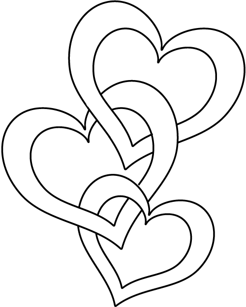 Heart coloring #11, Download drawings