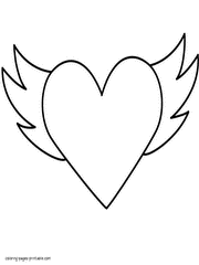 Heart coloring #6, Download drawings