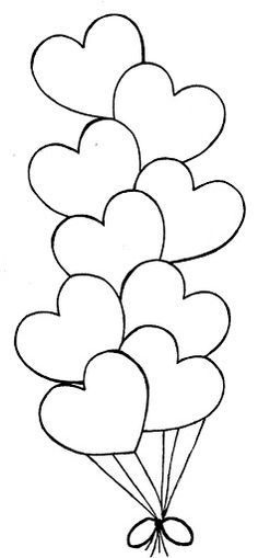 Heart-shaped coloring #2, Download drawings