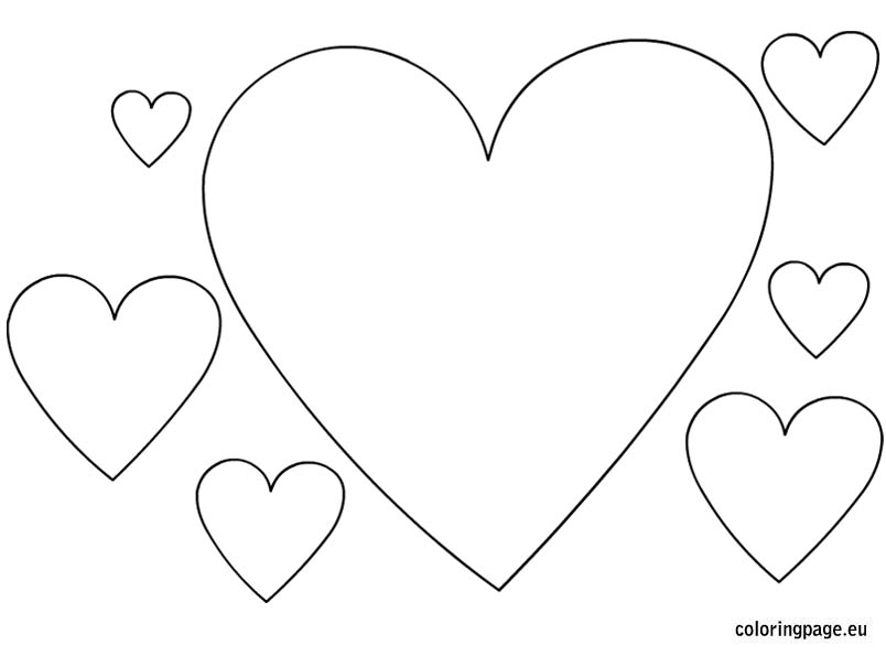 Heart-shaped coloring #14, Download drawings