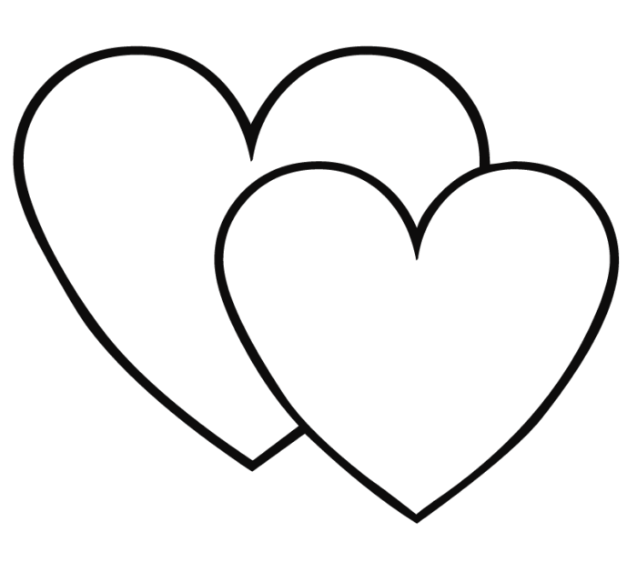 Heart-shaped coloring #11, Download drawings
