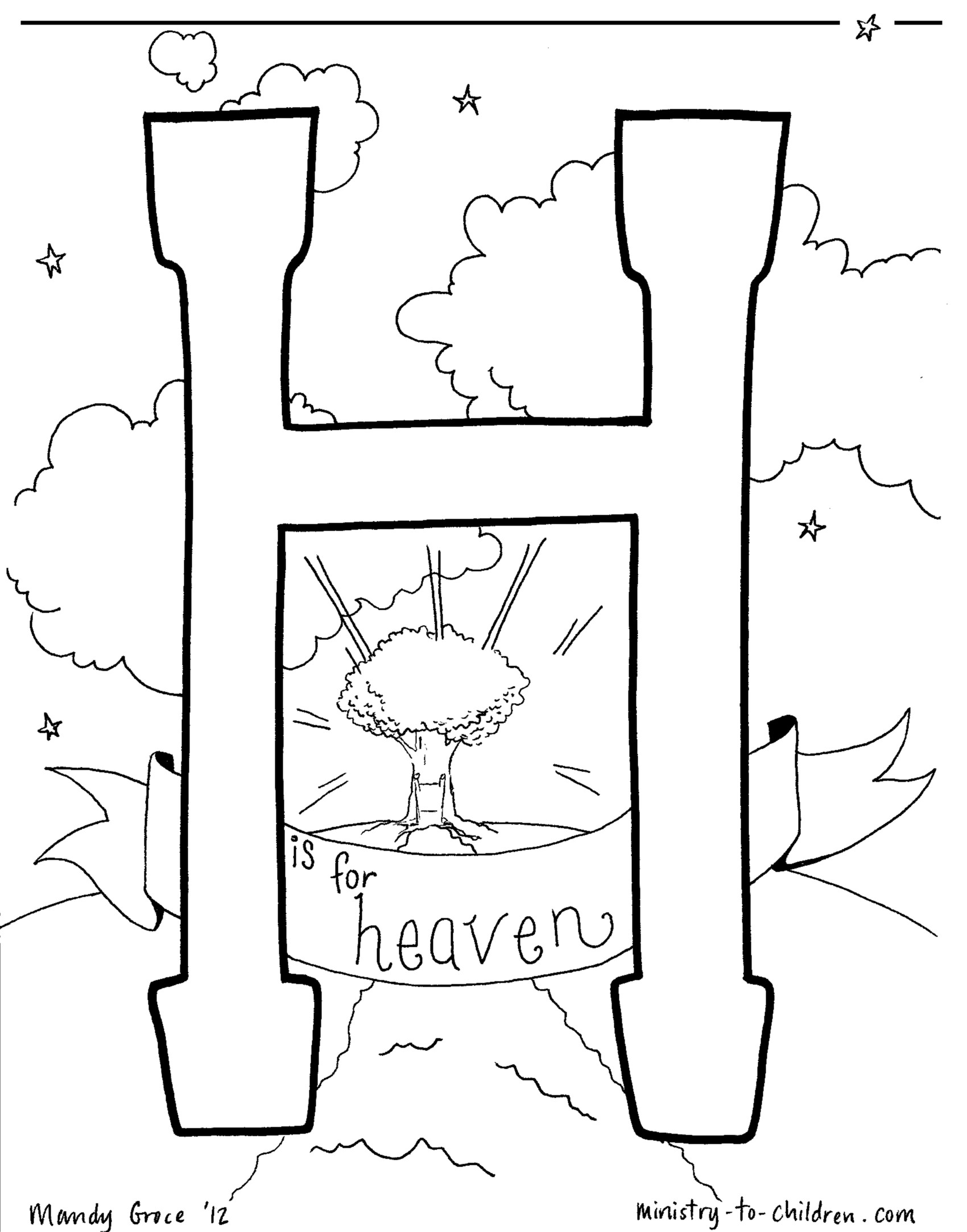 Heaven coloring #1, Download drawings