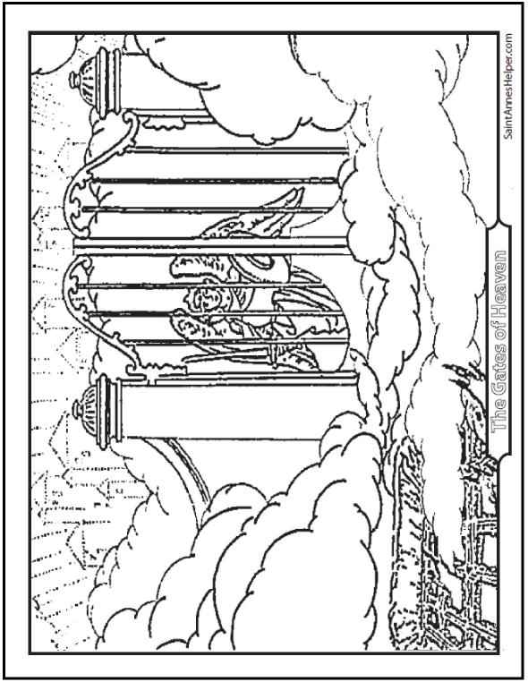 Hells Gate coloring #1, Download drawings