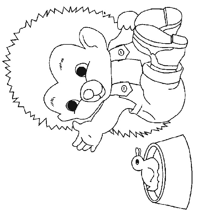 Hedgehog coloring #11, Download drawings