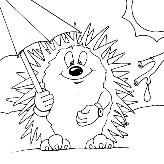 Hedgehog coloring #6, Download drawings