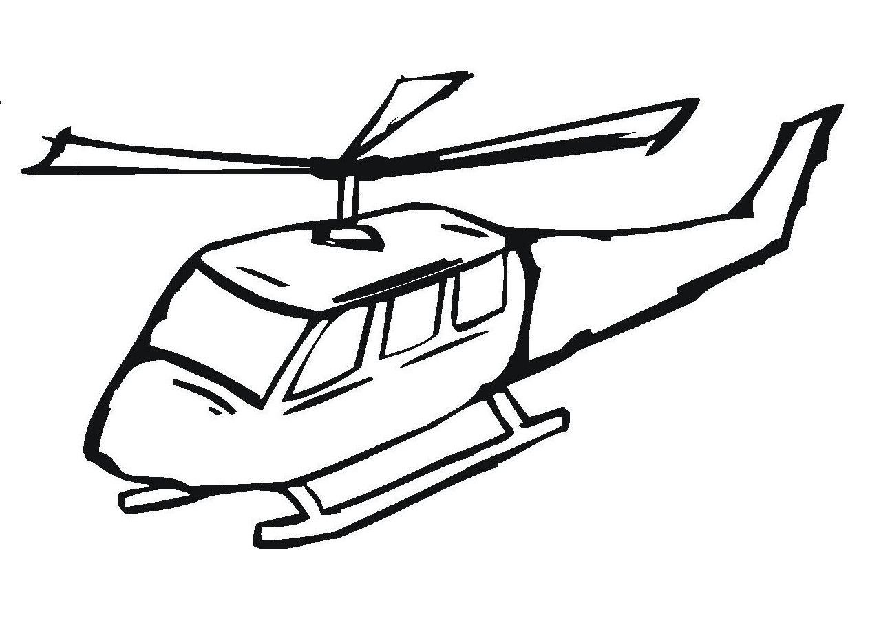 Helicopter coloring #9, Download drawings