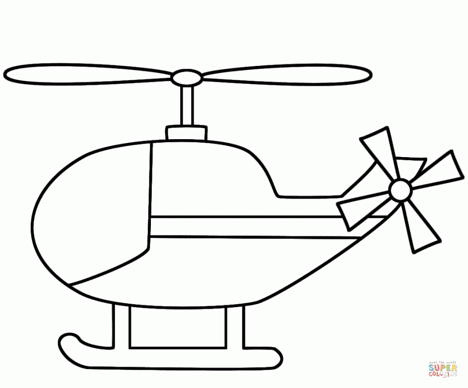 Helicopter coloring #13, Download drawings