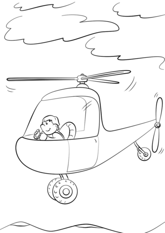 Helicopter coloring #20, Download drawings