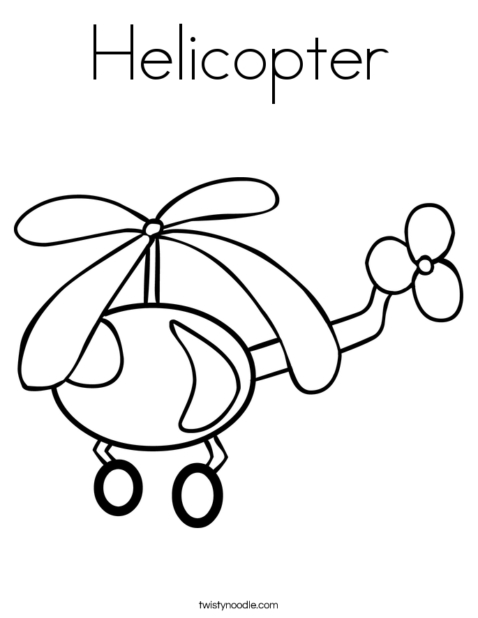 Helicopter coloring #16, Download drawings