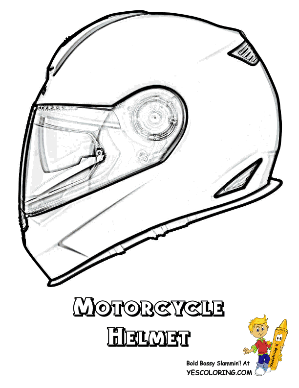 Helmet coloring #14, Download drawings