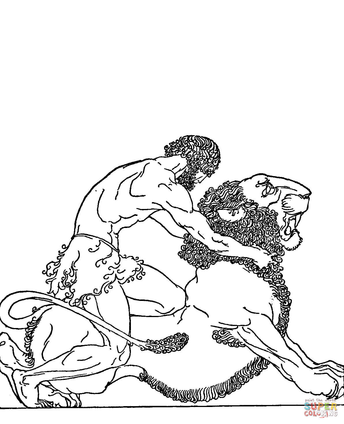 Heracles coloring #20, Download drawings