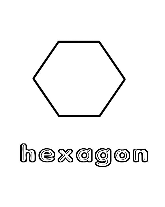 Hexagon coloring #10, Download drawings