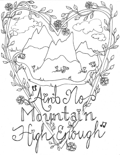 High Mountain coloring #5, Download drawings