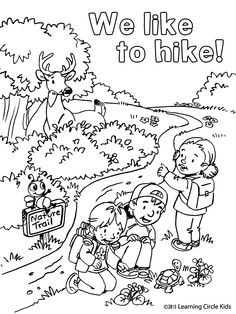 Hiking coloring #14, Download drawings