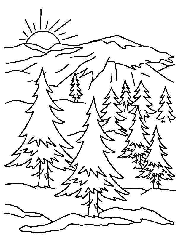 Himalaya Mountans coloring #14, Download drawings
