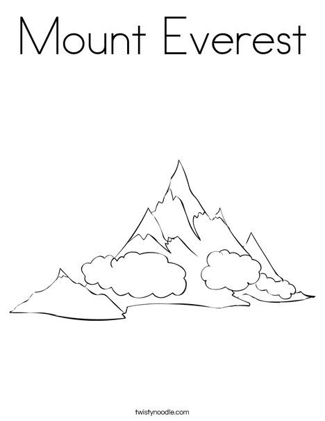 Himalaya Mountans coloring #4, Download drawings