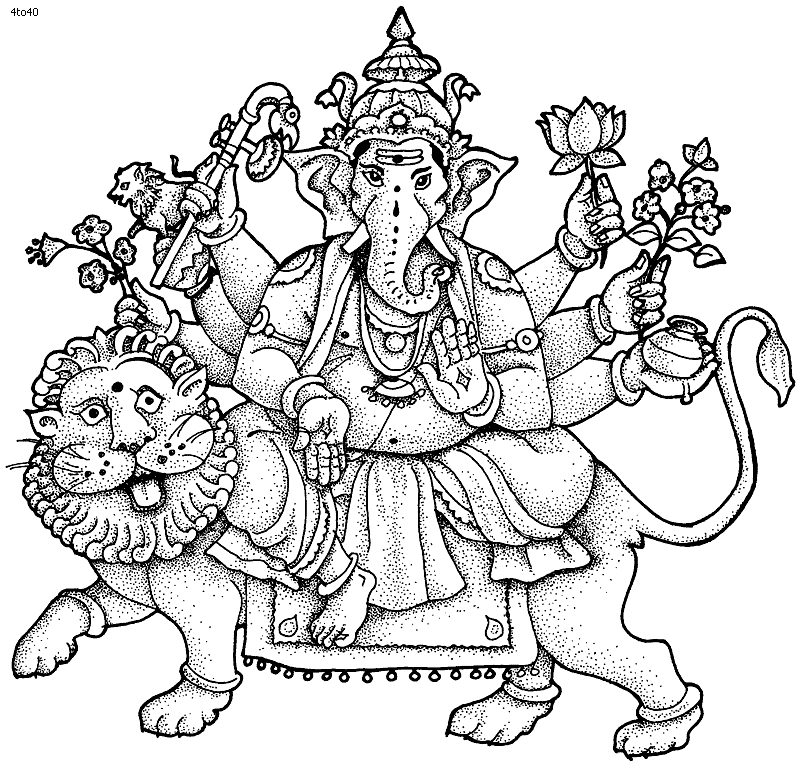 Hindu coloring #18, Download drawings