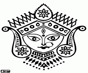 Hindu coloring #1, Download drawings