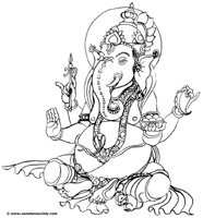 Hindu coloring #19, Download drawings