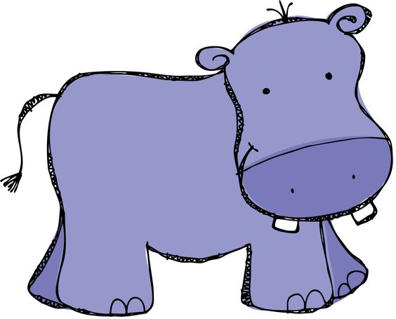 Hippo clipart #7, Download drawings