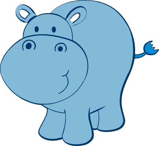 Hippo clipart #9, Download drawings