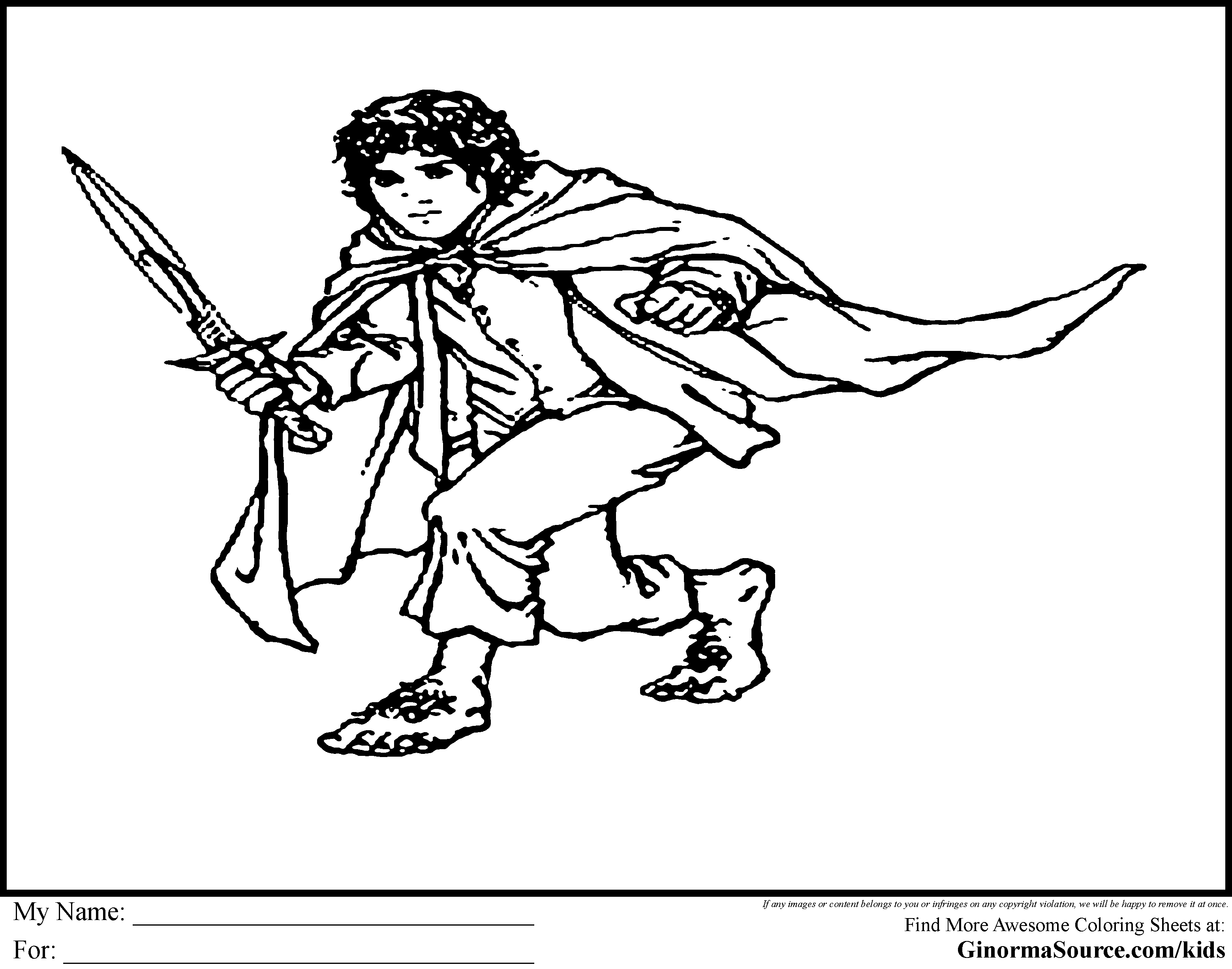Hobbit coloring #6, Download drawings
