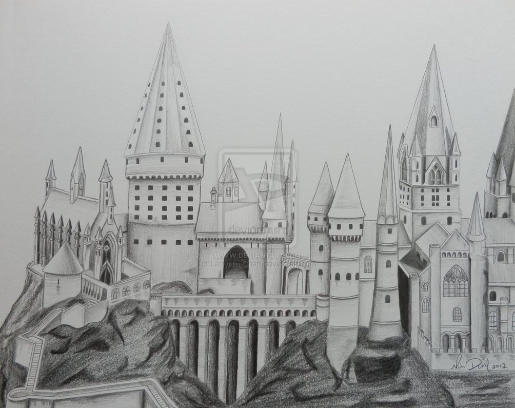 Hogwarts Castle coloring #7, Download drawings