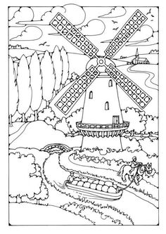 Holland coloring #6, Download drawings