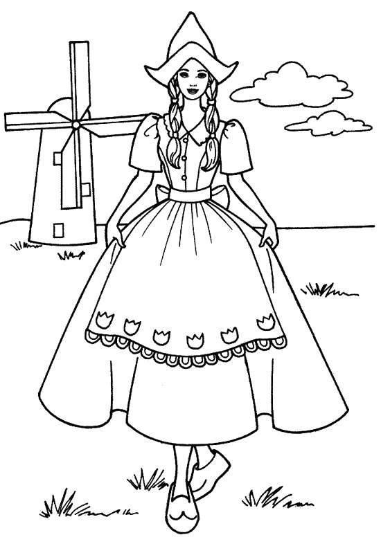 Holland coloring #4, Download drawings