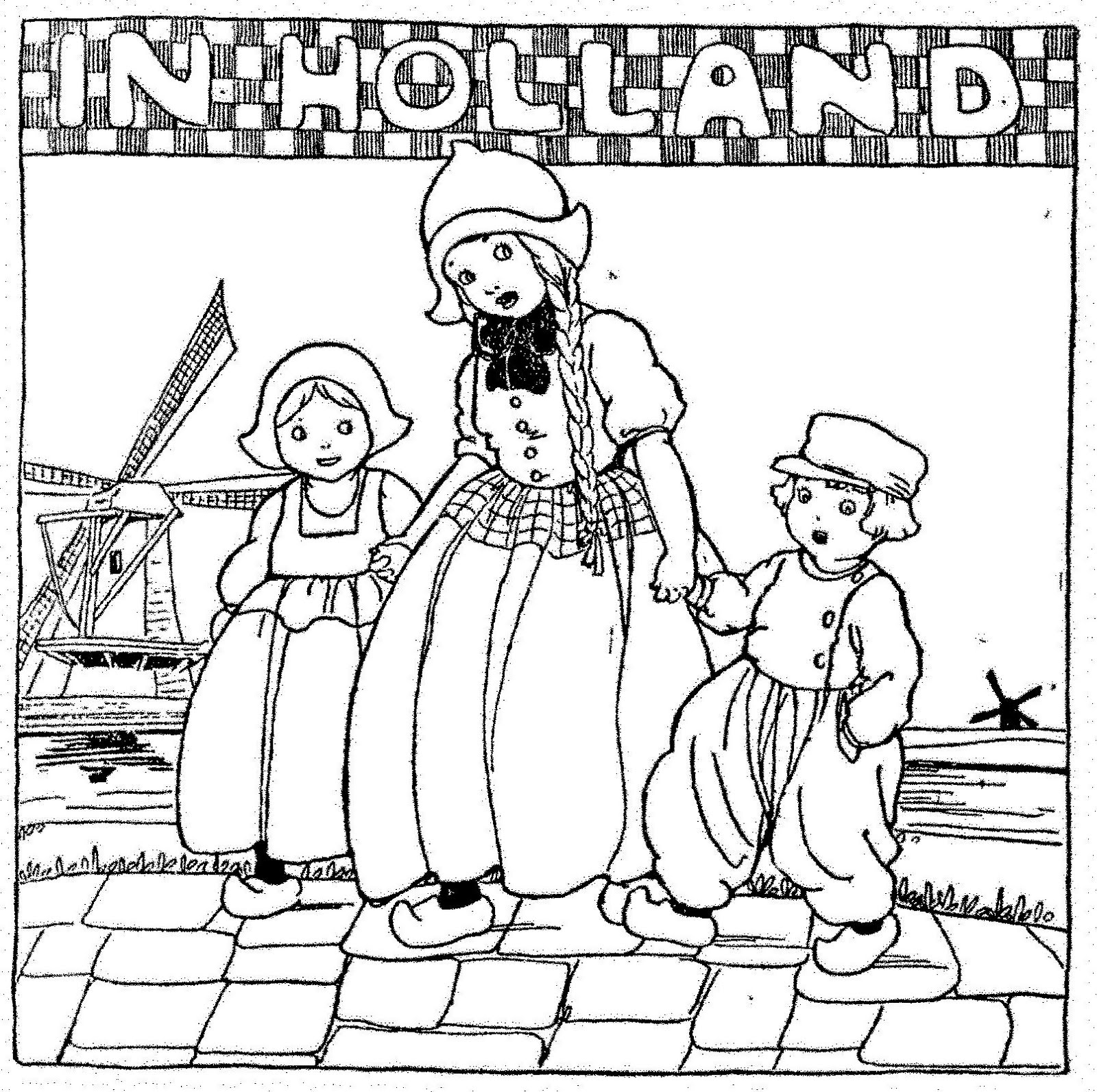The Netherlands coloring #4, Download drawings