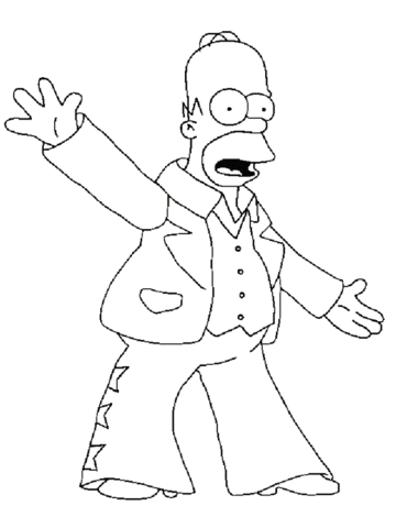 Homer Simpson coloring #12, Download drawings