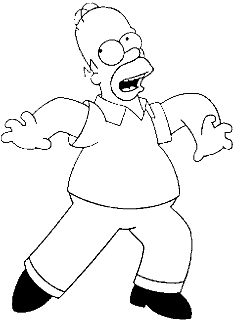 Homer Simpson coloring #5, Download drawings