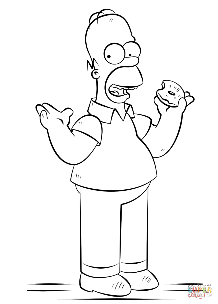 Homer Simpson coloring #15, Download drawings