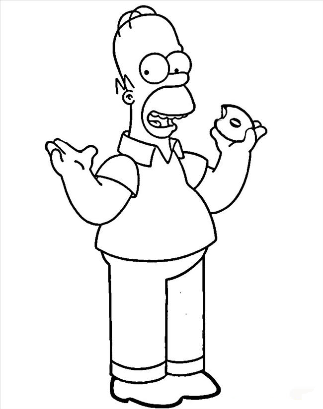 Homer Simpson coloring #20, Download drawings