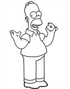 Homer Simpson coloring #18, Download drawings