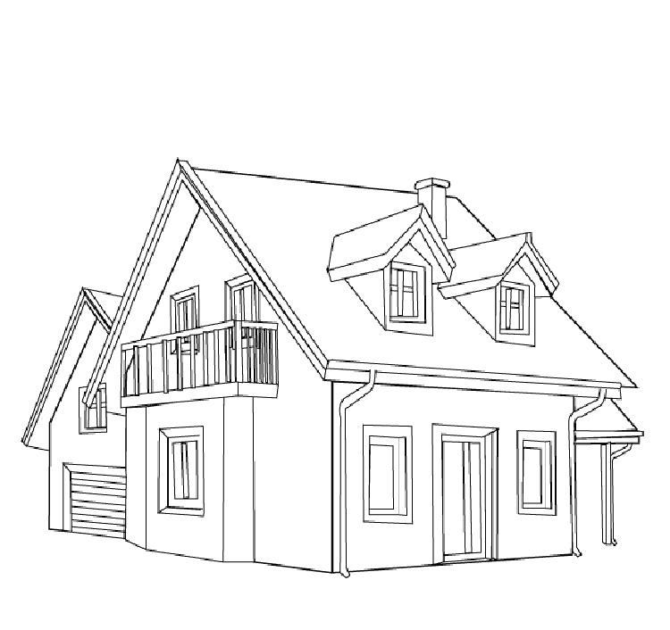 Homes coloring #20, Download drawings