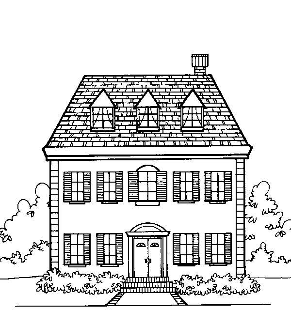 Homes coloring #1, Download drawings