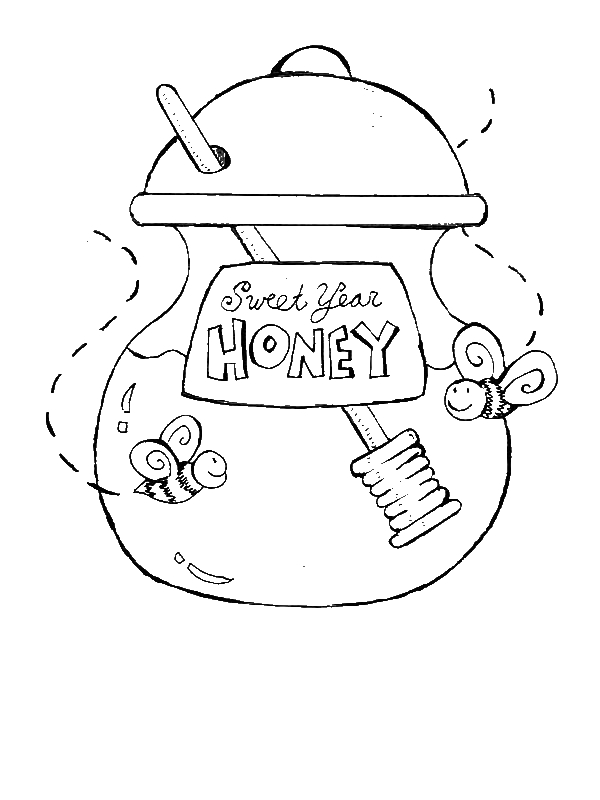 Honey coloring #2, Download drawings